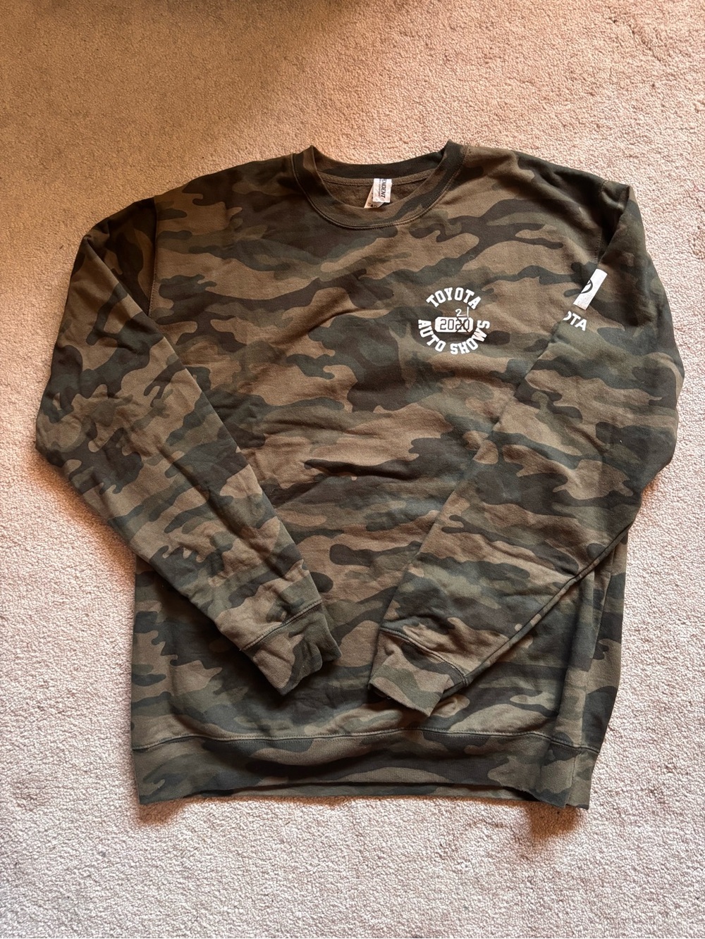 Toyota Auto Shows 2021 Camo Crewneck Sweatshirt